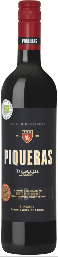 Black Label Syrah - Monastrell Bodegas Piqueras 2020 0,75 Liter