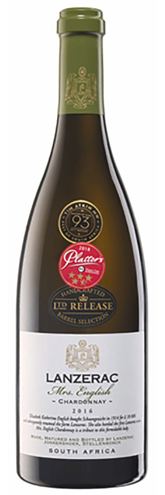 Chardonnay Mrs. Englisch Lanzerac Limited Edition 2018 0,75 Liter