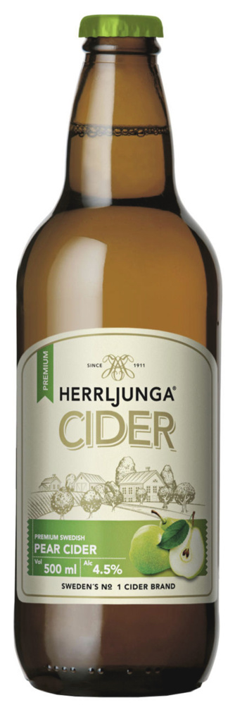 Herrljunga Cider Pear Premium Swedish Pear Cider MHD 22.05.2025 0,5 Liter