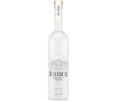 Belvedere Organic Vodka mit Beleuchtung