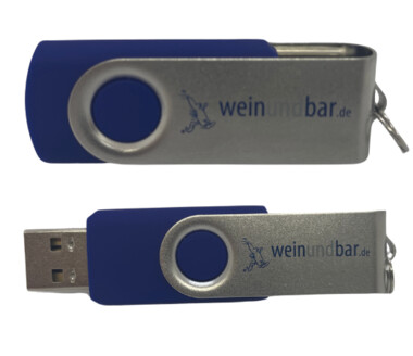 USB-Stick 2GB mit weinundbar Logo