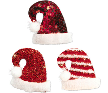 Mütze "Santa" mit Klebepunkt Für Flaschen zum drauf kleben