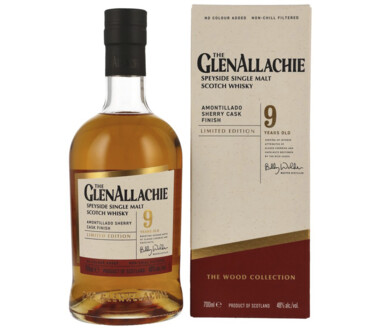 GlenAllachie 9 Years Amontillado Sherry Cask Finish Single Malt Scotch Whisky