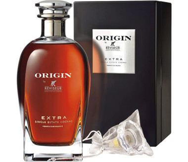 Cognac Reviseur Extra Origin Carafe Wood Box