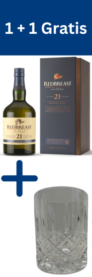 Redbreast 21 Years Single Pot Still Irish Whisky + ein Nachtmann Whisky Glas Gratis