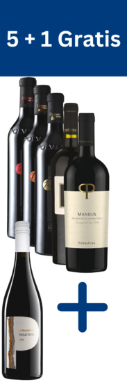 Primitivo 6er Paket mit 1 Flasche Gratis