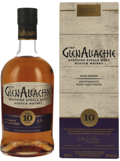 GlenAllachie 10 Years Grattamacco Wine Finish Single Malt Scotch Whisky