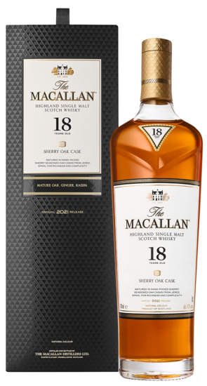 The Macallan Sherry Oak 18Y Highland Single Malt Scotch