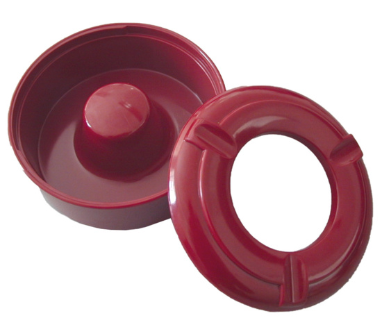 Windaschenbecher, rot 2-teilig Durchm. 10cm, Höhe 4,7cm