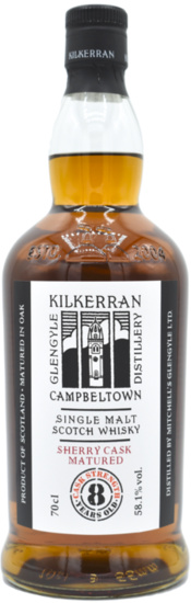 Kilkerran 8 Years Sherry Cask Cask Strength Single Malt Scotch Whisky