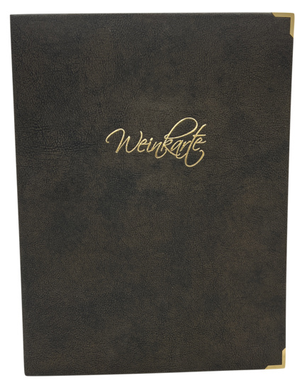 Weinkarte Hardcover A 4 Leder Vintage