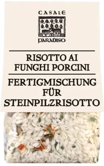 Risotto ai funghi porcini, mit Steinpilzen Casale Paradiso, Abruzzen