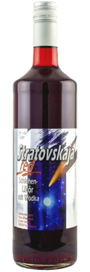 Wodka Stratovskaja Rot Schlehenlikör mit Wodka