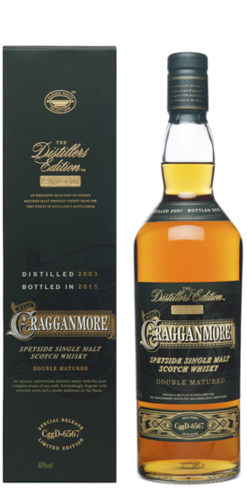 Cragganmore Distillers Edition Single Speyside Malt Scotch W Edition 2015