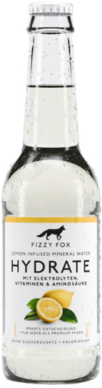 Fizzy Fox Lemon Infused Mineral Water Hydrate