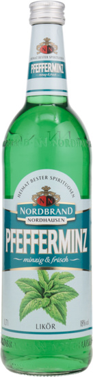 Nordbrand Pfefferminz Likör Minzig & Frisch Das Original