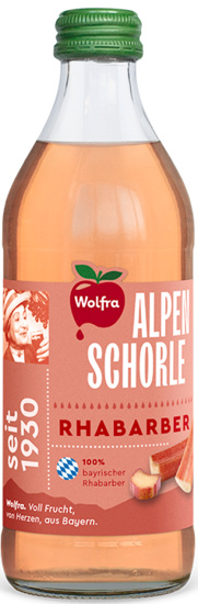 Wolfra Rhabarberschorle Alpenschorle