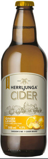 Herrljunga Ginger Lemon Flavoured Apple Cider MHD 22.05.2025