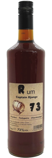 Captain Django 73% Jamaica Rum Rich & fullbodied