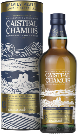 Caisteal Chamuis 12 YO Heavily Peated - Double Barrel Blended Malt Scotch Whisky