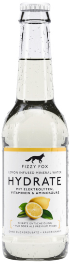 Fizzy Fox Lemon Infused Mineral Water Hydrate