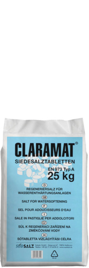 Regeneriersalz 25 Kg Claramat Siedesalztabletten