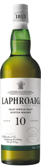 Laphroaig Islay Malt Scotch 10 Years old