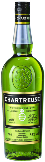 Chartreuse grün Verte Französischer Kräuterliquer