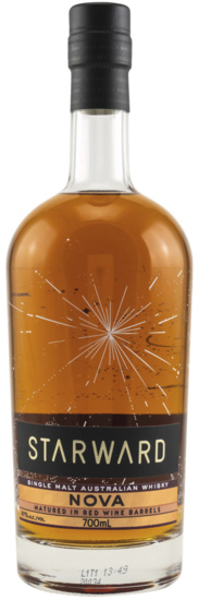 Starward Nova Single Malt Australian Whisky Matured in Red Wine Barrels