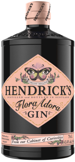 Hendricks Flora Adora Distilled& Bottled in Scotland