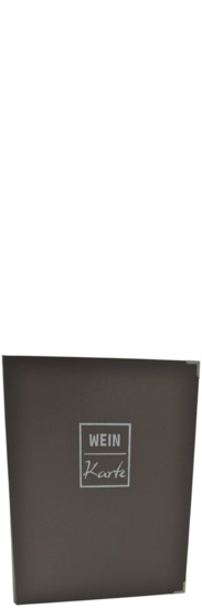 Weinkarte Hardcover A4 Stein Passepartout-System