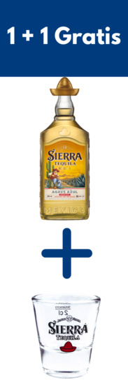 Sierra Tequila Reposado Jalisco, Mexico + Stamper Gratis