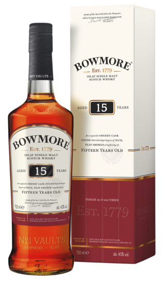 Bowmore 15 Years old Single Islay Malt Scotch Whisky