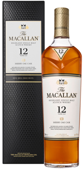 The Macallan 12Y Sherry Oak Highland Single Malt Scotch