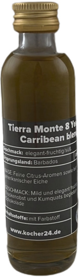 Tierra Monte 8 Years Old Carribean blended Rum