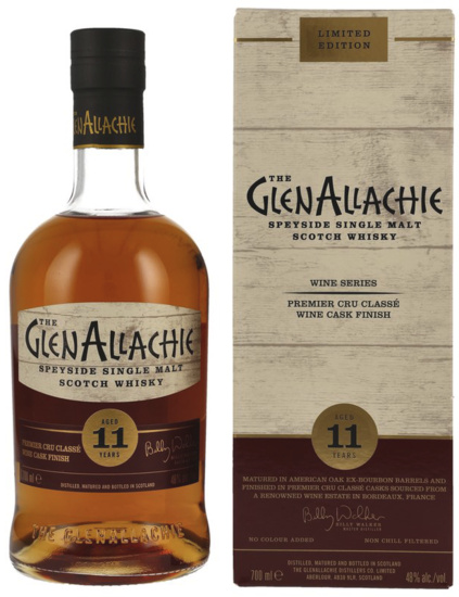 GlenAllachie 11 Years Premier Cru Classe Wine Finish Single Malt Scotch Whisky