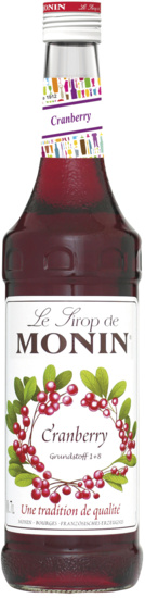 Monin Cranberry Sirup (1+8) MHD 11.24