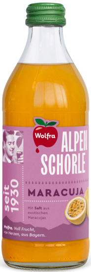 Wolfra Maracujaschorle Alpenschorle