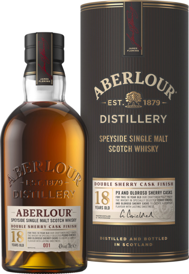 Aberlour 18 Years Double Sherry Cask Finish Speyside Single Malt Scotch
