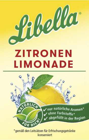Libella Zitronenlimonade Postmix 65.00l Fertiggetränk