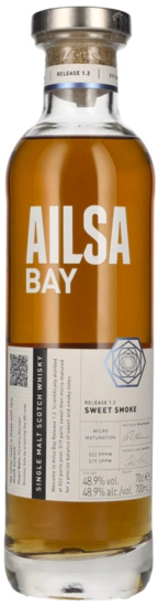 Ailsa Bay sweet Smoke Single Malt Scotch Whisky Release 1.2