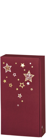 Weihnachtsverpackung 2er Präsentkarton Lino Weihnachtstraum rot