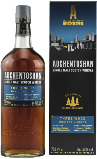 Auchentoshan Three Wood Single Lowland Malt Whisky