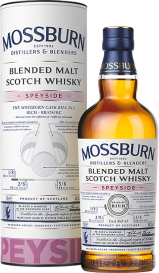 Mossburn Cask Bill No 2 Rich Speyside Blended Malt Scotch Whisky