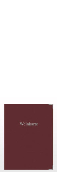 Weinkarte Hardcover A4 Passepartout-System Bordeaux
