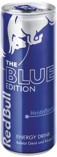 Red Bull Blue Edition Energy Drink Heidelbeere
