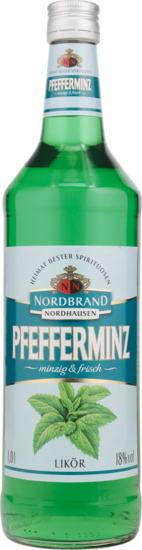 Nordbrand Pfefferminz Likör Minzig & Frisch Das Original