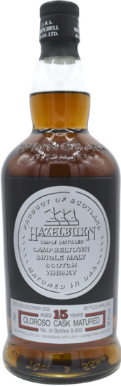 Hazelburn 15 Years Oloroso Cask Matured Single Malt Whisky Release 22