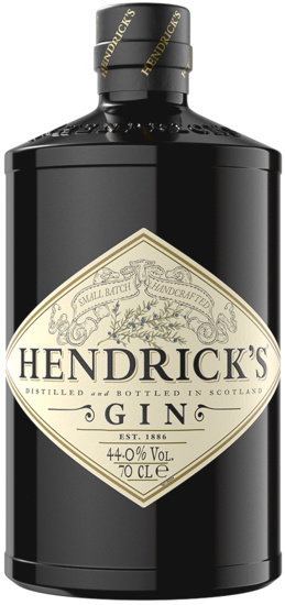 Hendrick's Gin Distilled& Bottled in Scotland