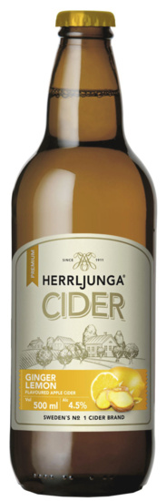 Herrljunga Ginger Lemon Flavoured Pear Cider MHD 22.05.2025